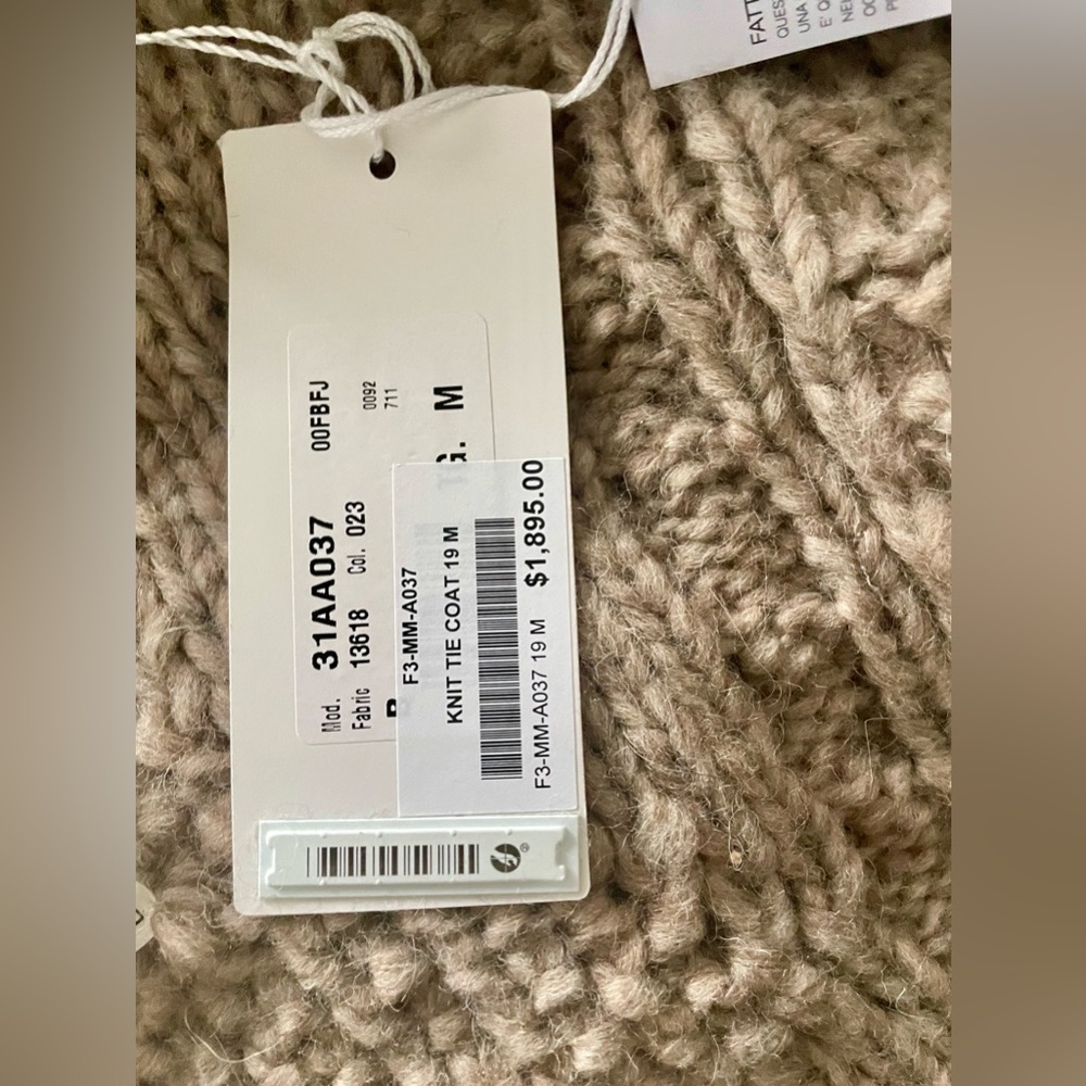 Maison Martin Margiela Replica long alpaca knit cardigan NWT - Picture 9 of 13